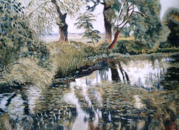 064 Autour de Ste Marie Aux Mines (50x65).jpg - Ste Marie-Aux-Mines (65x50 cm)   &nbsp;Vendu&nbsp; 